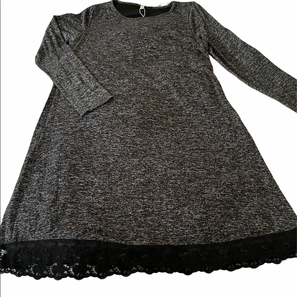 Pink Blush Maternity Black Charcoal Dress NWT